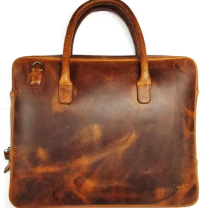 Dark Tan Leather Executive Bag