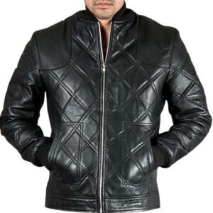 Quilted Moto Leather Jacket